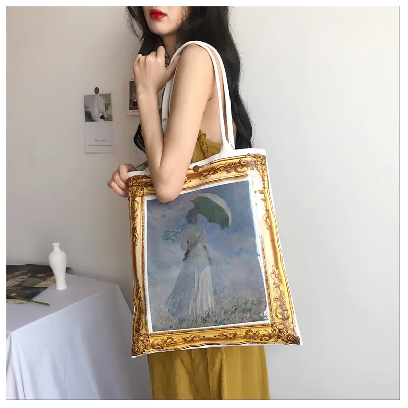 Сумка мессенджер тканевая женская Простой повседневный саквояж ручной работы