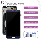 Сенсорный ЖК-экран для SAMSUNG Galaxy Note5, дигитайзер в сборе для Samsung Note5, дисплей N920T, N920I, N920A, N920G, N920GDS, оригинал