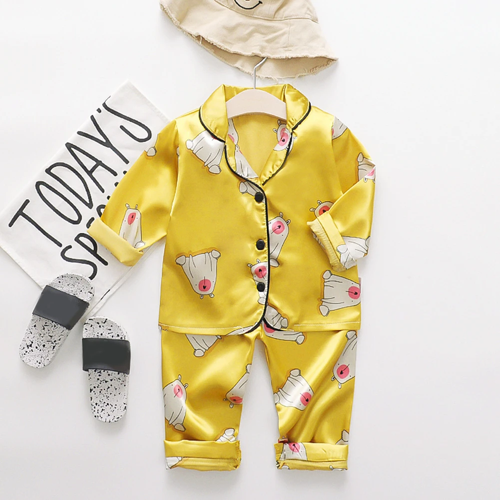 

Children Pajamas Baby Clothing Set Kids Unicorn Cartoon Sleepwear Autumn Cotton Nightwear Boys Girls Animal Pyjamas Pijamas Set