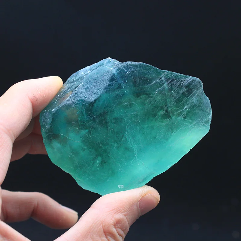 

Natural Stone Crystal Mineral Green Fluorite Stone Home Decoration Carving DIY Material Energy Wheel Pulse Healing Crystal