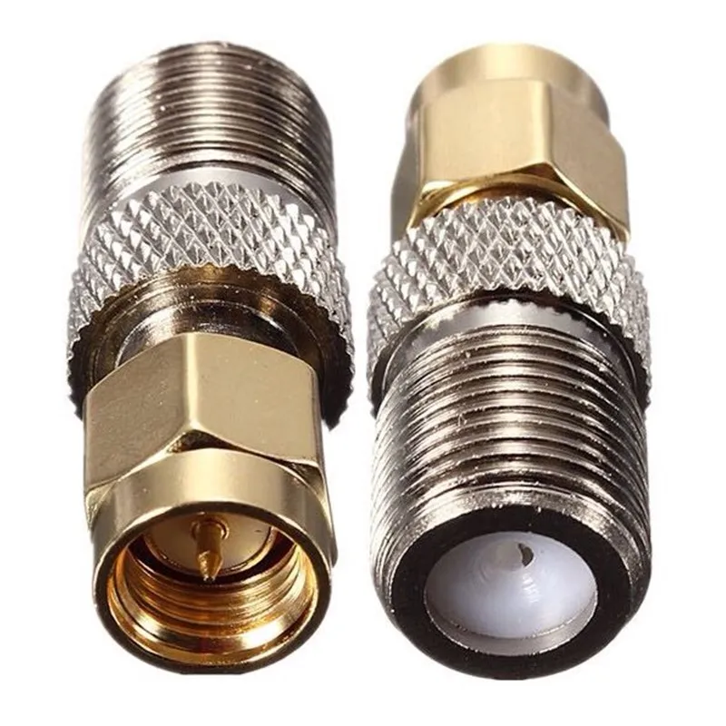 

2шт F Гнездо для SMA штекер RF коаксиальный адаптер F/SMA-KJ медь SMA конвертер