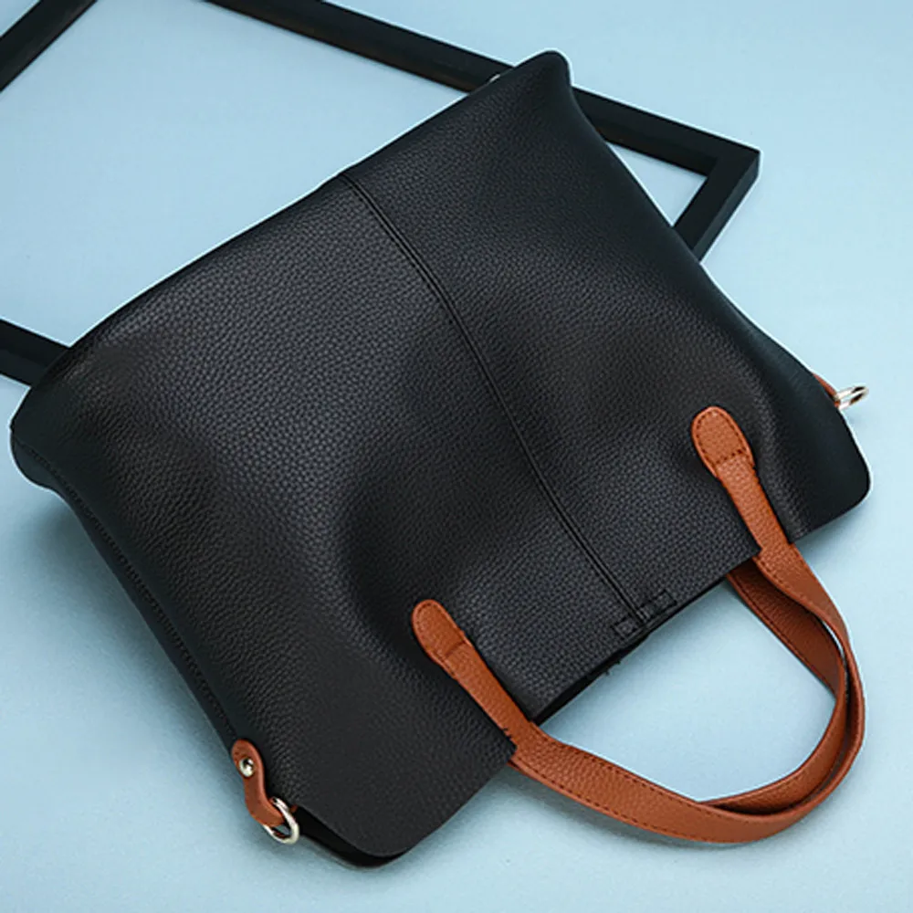 Женская сумка модная кожаная однотонная сумка через плечо на молнии на плечо Bolsa Feminina сумки Прямая Bolso Mujer# YL5