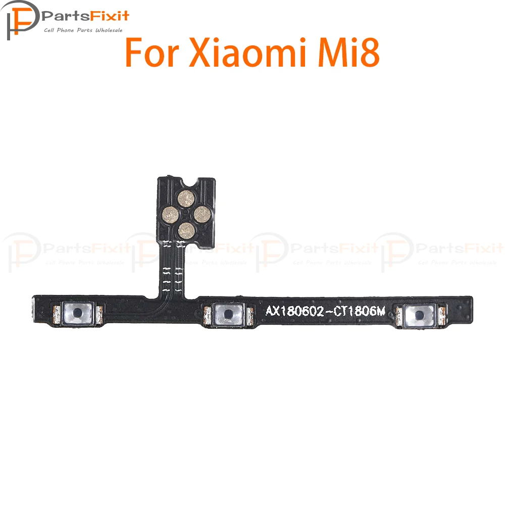 

Power&Volume Button Flex Cable for Xiaomi Mi 8 Mi8 Power On Off Volume Button Flex Cable Power Volume Flex Power Flex Parts