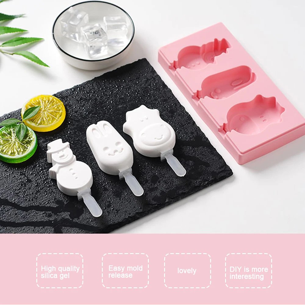 DIY силиконовая форма для мороженого с 10 пластиковые стержни и крышка Симпатичные