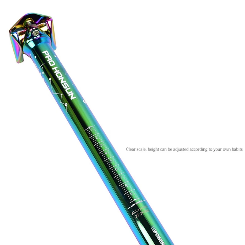 CNC Велосипедное Подседельный штырь красочные Сиденье Радужное труба для MTB