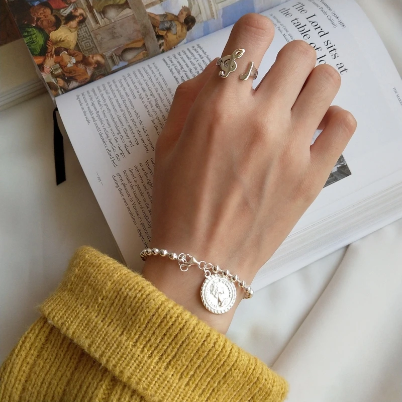 Женский браслет с бусинами Leven Fancy 1 шт./лот из белого золота модный Подарочный