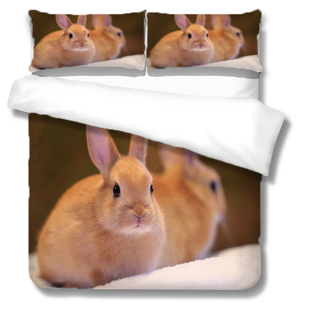 

Home Textile Luxury 3D Animal Print 2/3Pcs Comfortable Duvet Cover PillowCase Bedding Sets Queen and King EU/US/AU Size