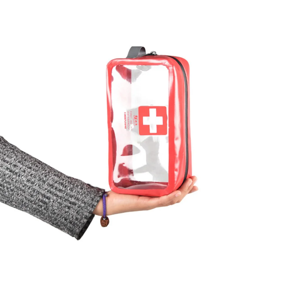 

Bags Portable Camping Transparent Waterproof Survival Storage Bag First Aid Kit (Small Size)