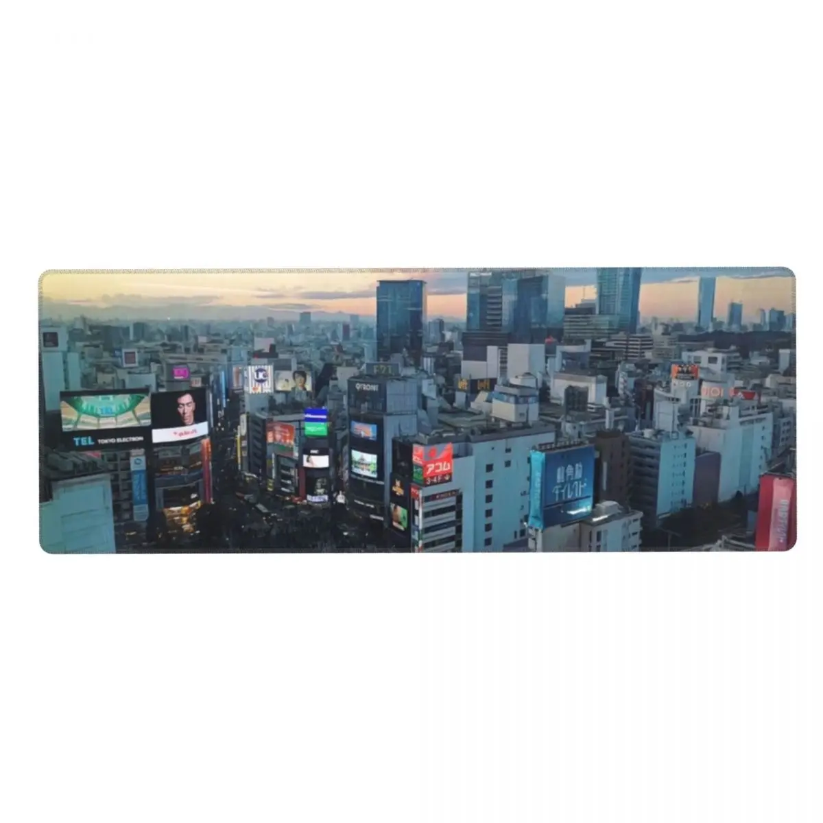 

Neon Tokyo Skyline City View Laptop Mouse Pad Keyboard Mouse Mat Large Rubber Mousepad for Computer