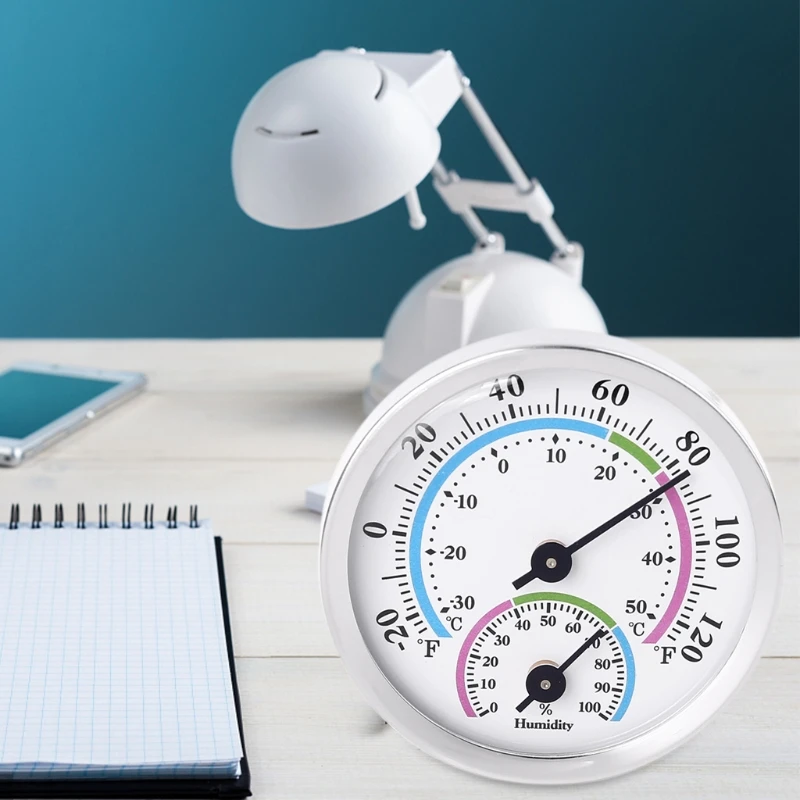 

Mini Thermometer Hygrometer Temperature Humidity Gauge Analog Hygrometer Home Room Offices Outdoor Indoor -20~120 F (-30~50 )