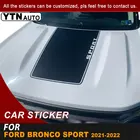 Автомобильная наклейка для капота, гоночная полоса, виниловая крутая Автомобильная наклейка для Ford Bronco Sport 2021 2022