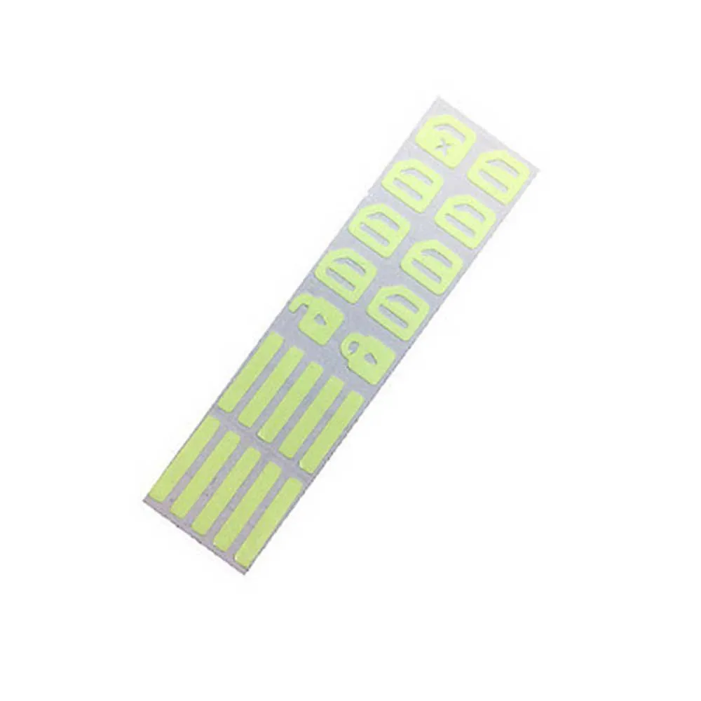 

1PCS Switch Fluorescent Sticker Button Decals Emit Light Luminous Film