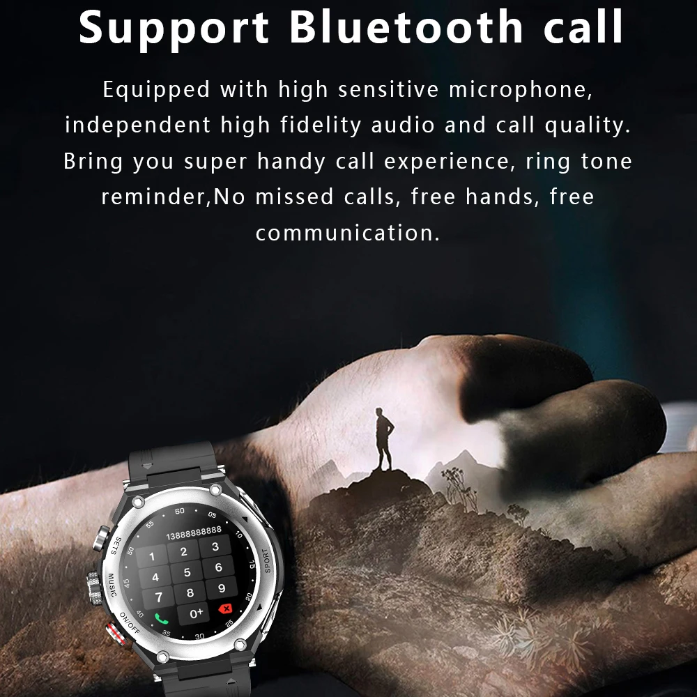 Смарт часы мужские 2021 Bluetooth звонки TWS Наушники DIY Watch Face T92 спортивные температура