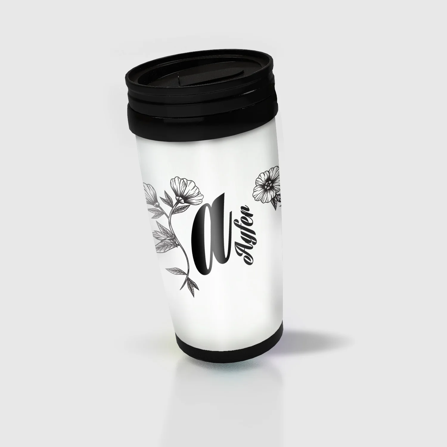 

Personalized Name and Initial Letter Written Thermos