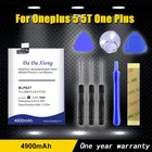 Аккумулятор BLP637 4900 мАч для телефона Oneplus 5 5T One Plus 1 + 5, Замена высокого качества