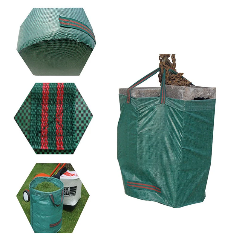 Мешок для садовых отходов сорняков Листьев большой мешок резки переносная сумка