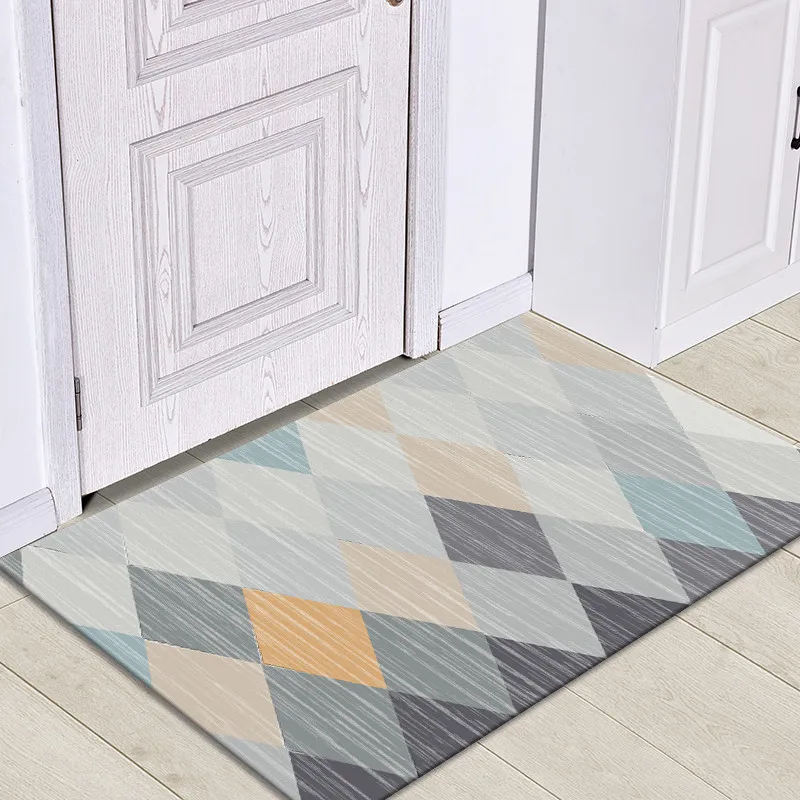 Геометрический узор абсорбент ванная комната Противоскользящий коврик ковер