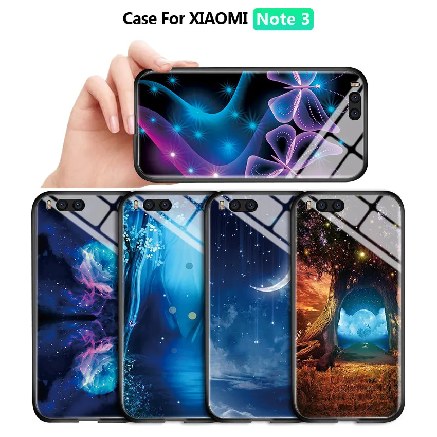 Чехол для Xiaomi Mi Note 3 чехол телефона Aurora Space Magic Story Dreamlike Радужный с градиентом