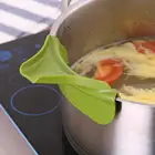Кухонная силиконовая воронка, сливные поддоны с защитой от протекания, круглый обод, дефлектор для жидкости, приспособление для перевода супа