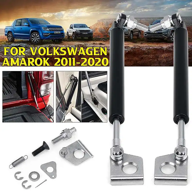 

2023 Stainless Rear Tailgate Slow Down Gas Struts Damper Shock Lift support For Volkswagen Amarok 2011-2020 ickup Accessories
