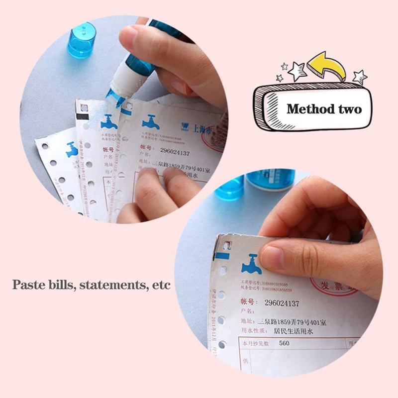

1pc Double Sided Tape Journal Tool Point Type Adhesive Alteration and Correction School Office Supplie