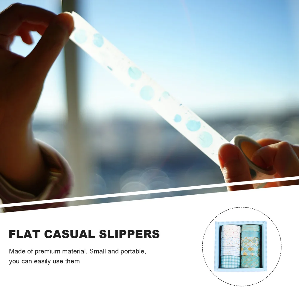 

10 Rolls Creative Craft Paper Tape DIY Scrapbook Hand Count Tape Accessories