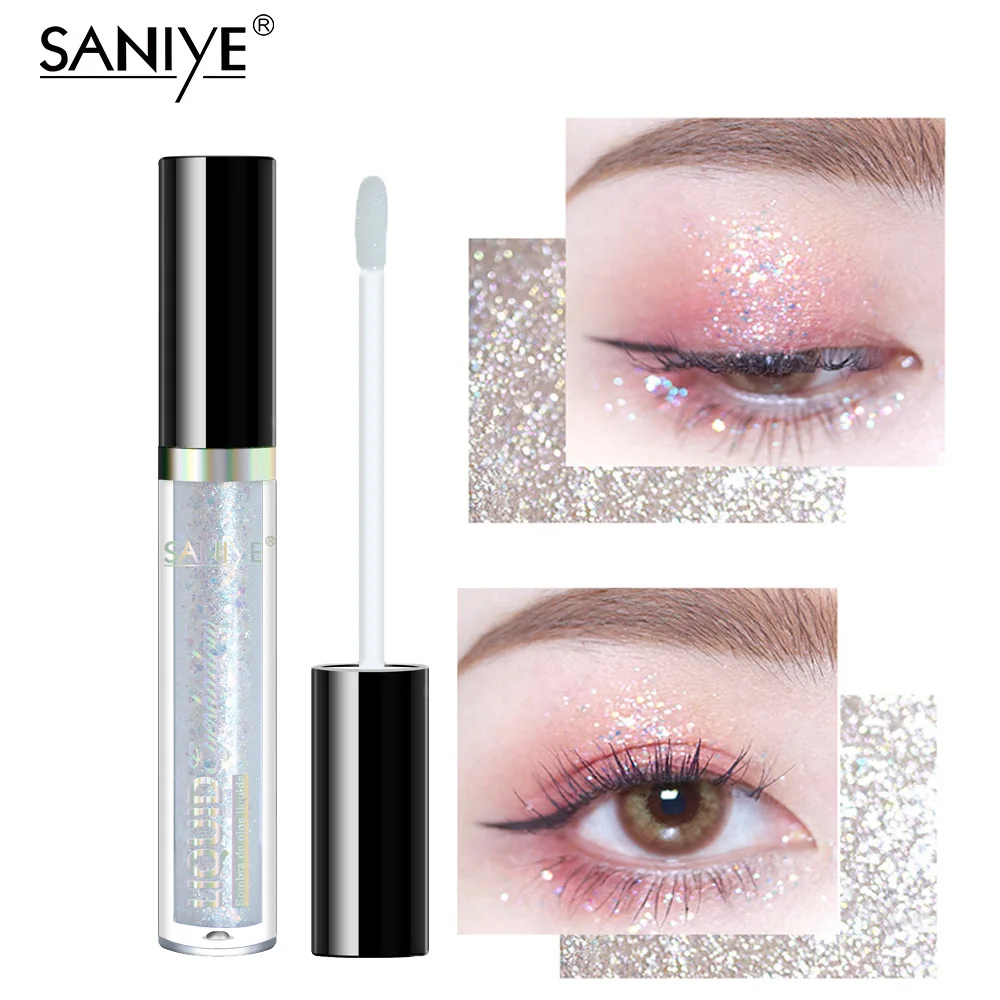 SANIYE жидкие тени для век Сияющие водостойкие блестящие Косметика макияжа 8 видов