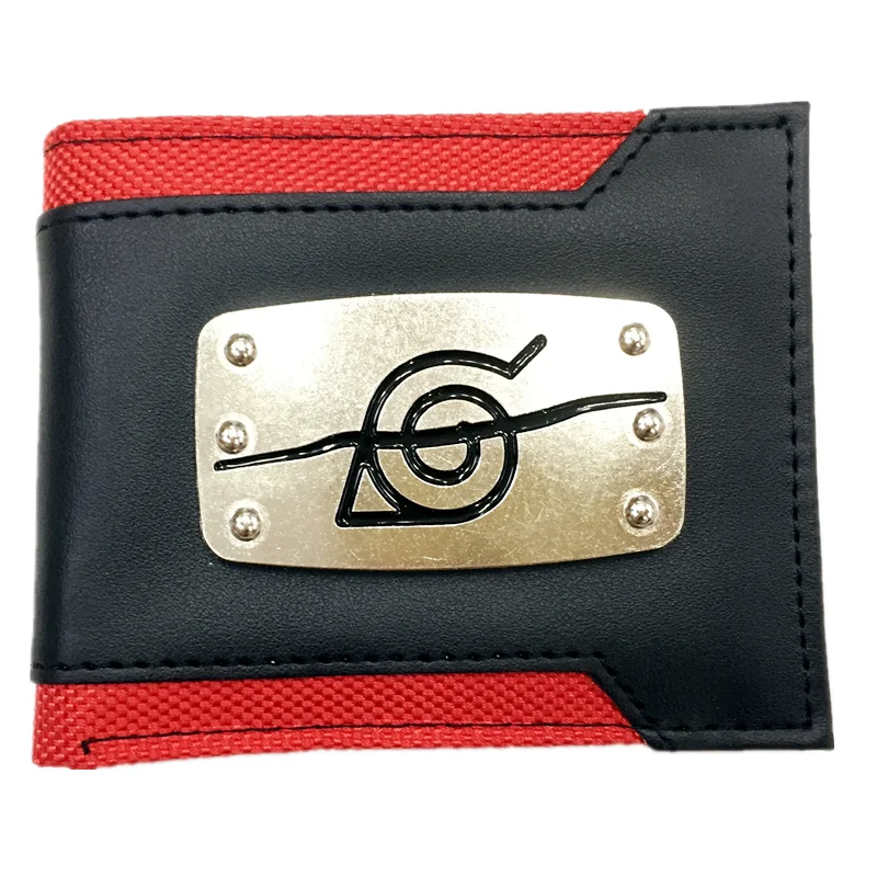 Кошелек Kakashi Sasuke Black Leaf Village Konoha Ninja короткий кошелек с карманом для монет