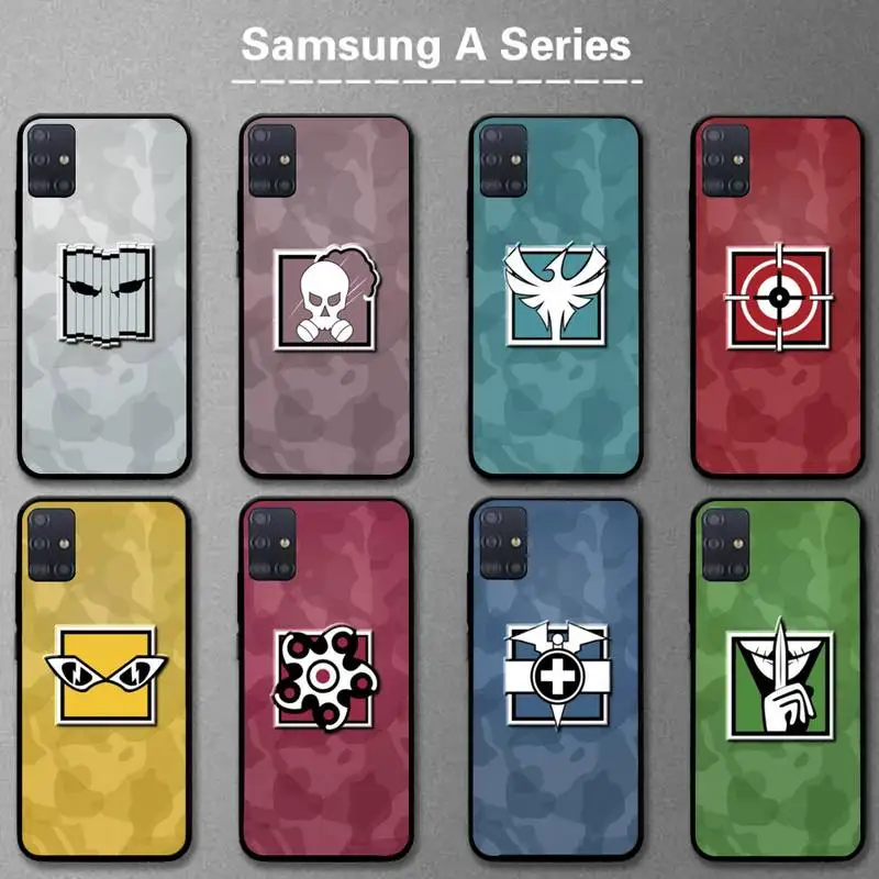 

Rainbow Six Siege Phone Case For Samsung A01 A10 A02 A20 A31 A40 A50 S A52 A51 A70 A71 A80 A91 Cover Fundas Coque