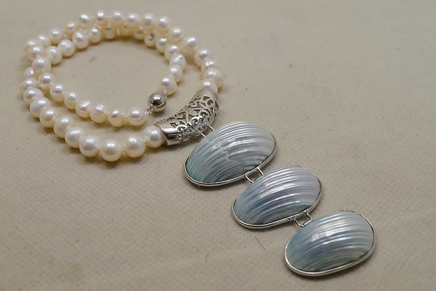 Ожерелье из пресноводного жемчуга 8 9 мм|freshwater pearl necklace|pearl necklacenecklace big |