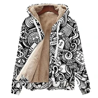 thermal oversized fleece mens winter jacket streetwear warm thickened vintage windbreaker music symbol custom bomber coat 5xl