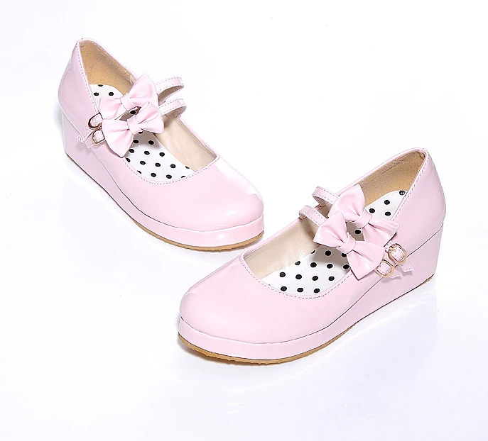 Туфли лодочки женские розовые на платформе и каблуке|Женские туфли| |