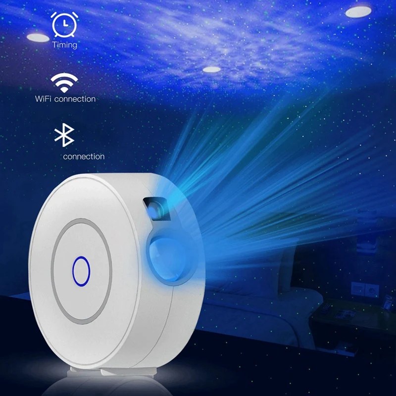 

Smart Starry Sky Projection Light LED Night Light Stage Light APP Control Colorful Atmosphere Projection Light