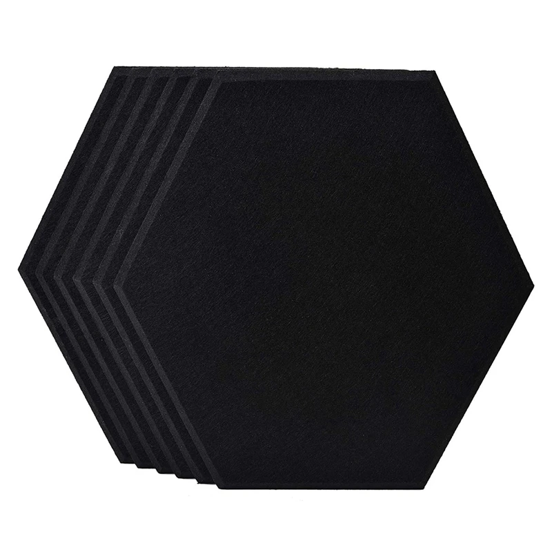 

12x Hexagon Acoustic Panels Sound Proof Padding, 12 x 7 Inch & 6Pack Hexagon 3D Acoustic Panels Padding 14X12X0.4 Inch