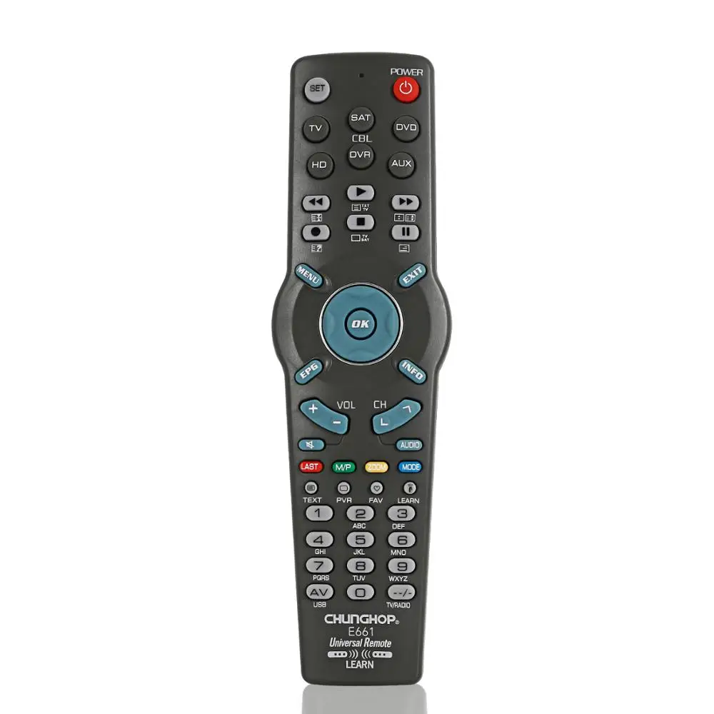 1 шт Акция! CHUNGHOP обучающий пульт дистанционного управления для ТВ CBL DVD AUX SAT AUD e661