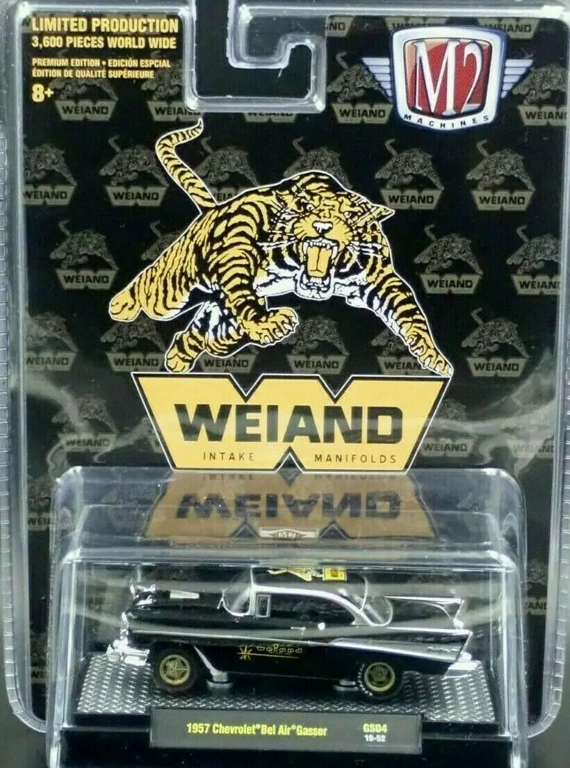 

M2 Machine 1:64 1957 Chevrolets Weiland BEL AIR GASSER Collection Metal Die-cast Simulation Model Cars Toys