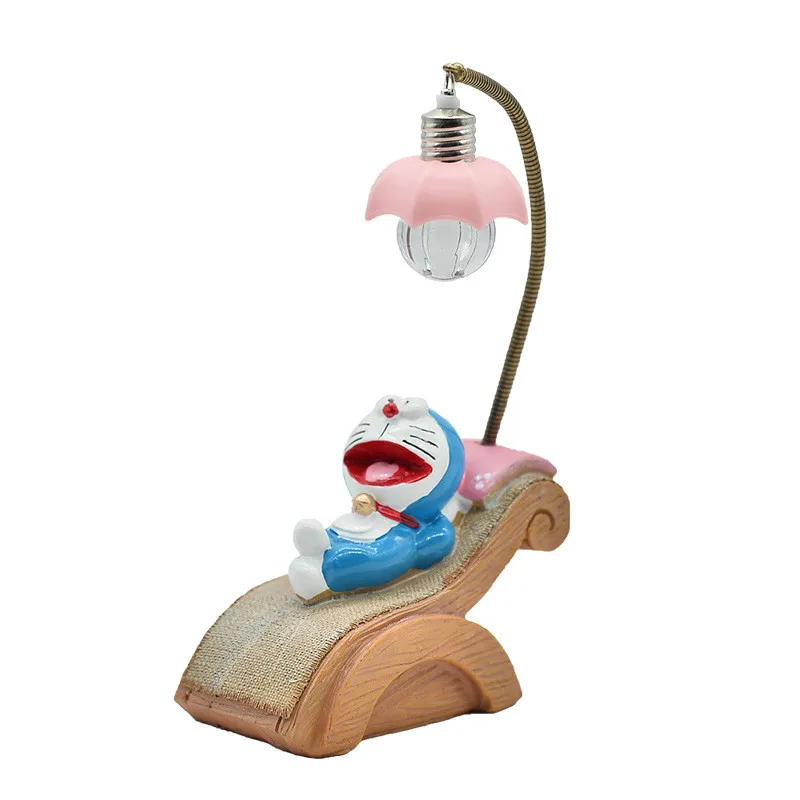 

8" Doraemon Pokonyan Nobita Nobi Dorami Recreation Night Light Decoration Birthday Gift PVC Action Figure Model Toy 21CM X2521