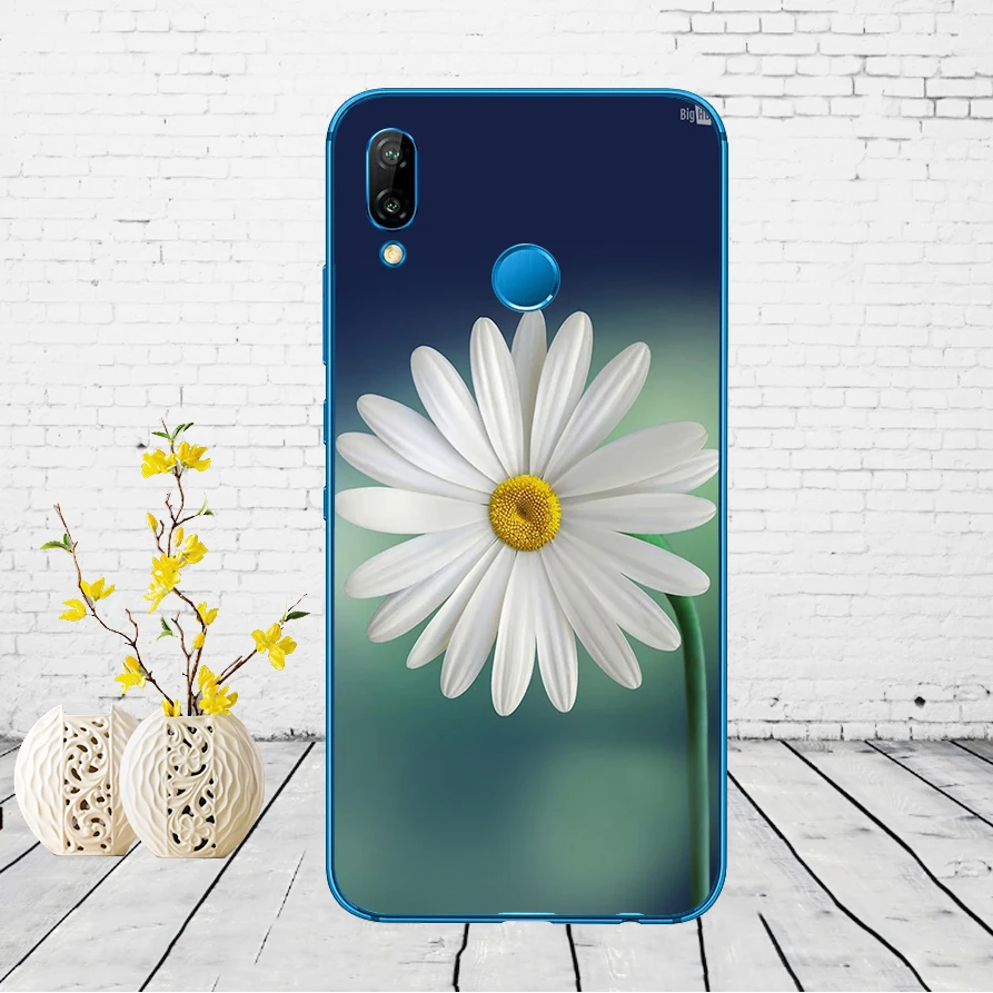 67DD Маргаритка Подсолнух цветочный цветок Мягкий силиконовый чехол для huawei P9 P10 P20 P30 Lite mate 10 20 PRO lite p smart чехол