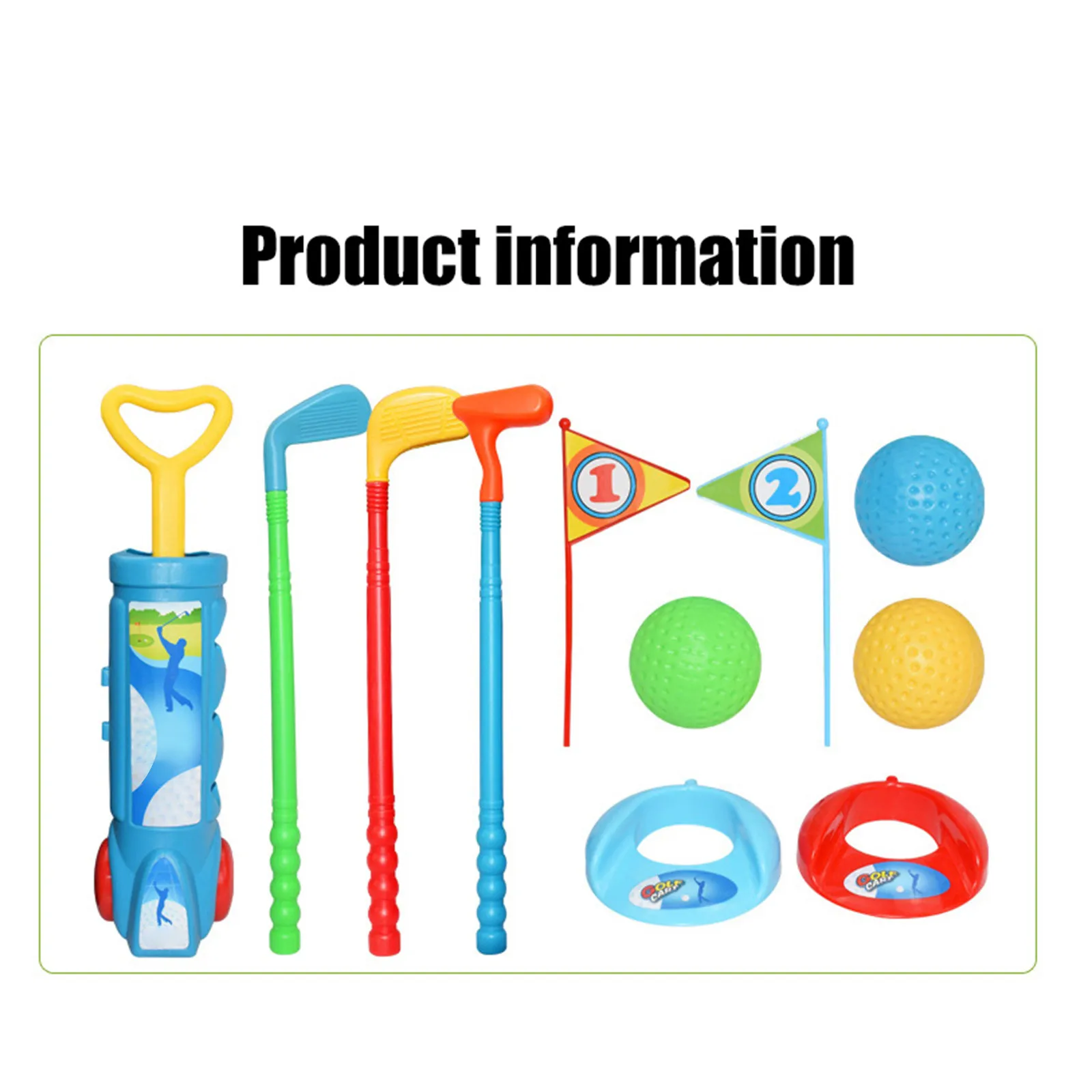 

Golf Pro Set giocattoli per bambini bambini mazze da Golf bandiere pratica palle sport gioco al coperto Golf, Set di palline da