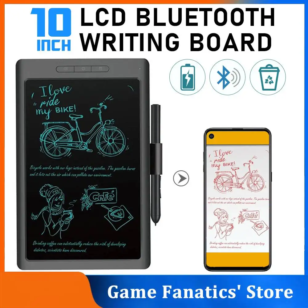 Графический планшет 10 дюймов bluetooth USB ЖК-дисплей для рисования аниме