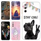 Чехол для Samsung Galaxy S20 FE, мягкий прозрачный силиконовый чехол из ТПУ с рисунком для Samsung S20 Lite S 20 Fan Edition, противоударный чехол