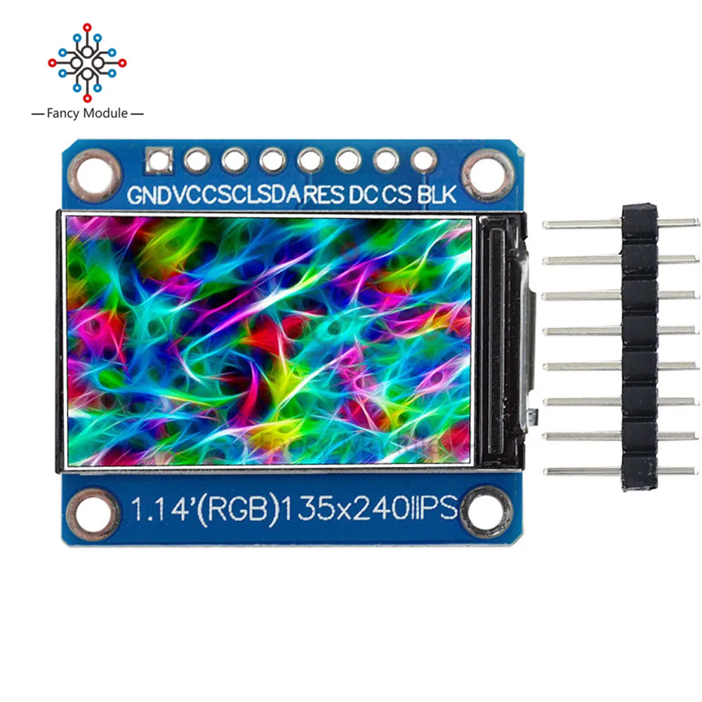 ЖК дисплей diymore 1 14 дюйма SPI 240x135 RGB TFT модуль ST7789 IPS HD для Arduino C51 STM32 3 В с