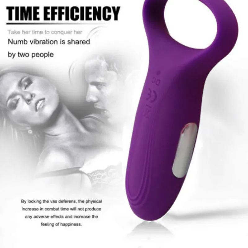 Мужское вибрирующее кольцо 7 скоростей Вибратор для пениса водонепроницаемый