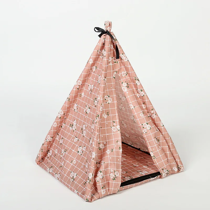 Палатка в форме уютного дома для домашних животных кошек маленьких собак съемная