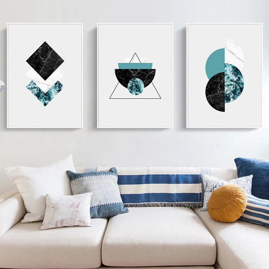 

Geometric Shape Texture Earth Abstract Wall Art Canvas Painting Nordic Posters And Prints Wall Pictures For Living Room Decor
