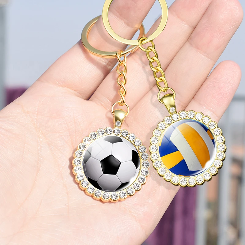 Люстра в форме баскетбольного/футбольного мяча брелок модные хрустальный шар