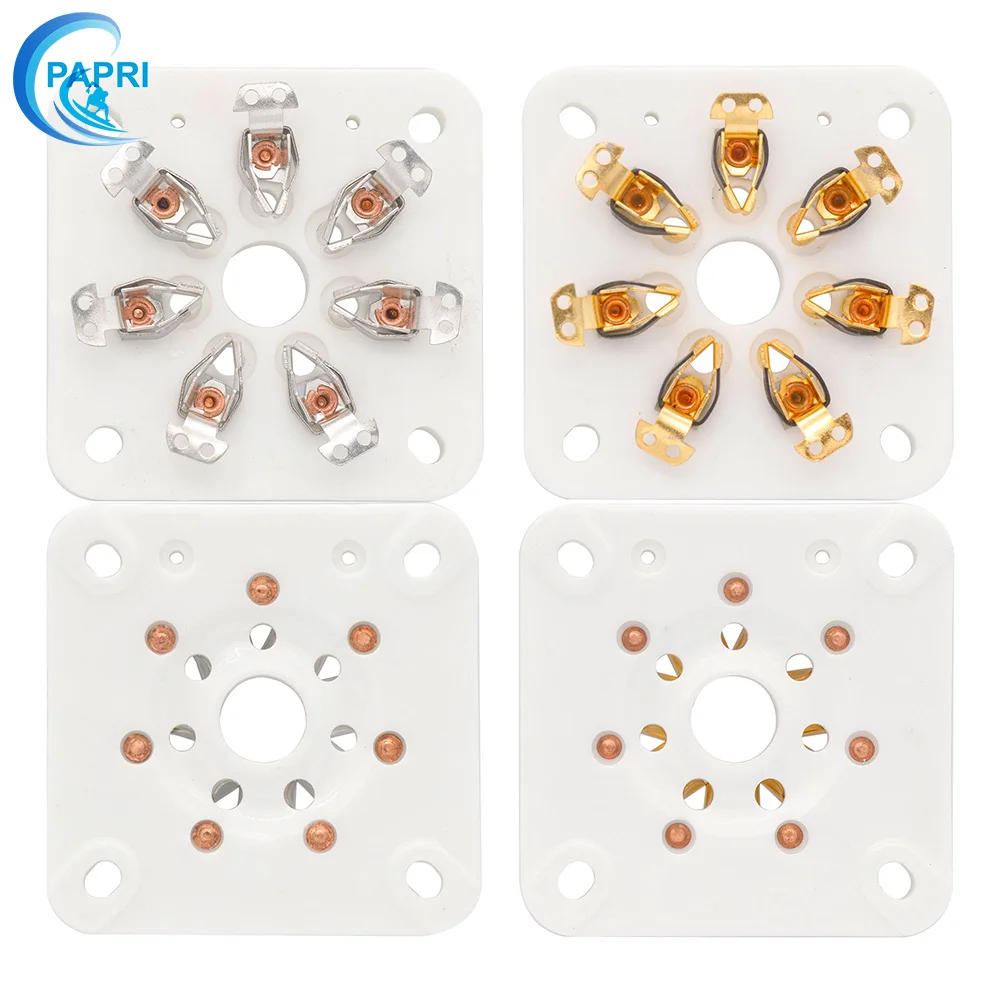 

10PCS Ceramic U7G Tin Plated 7pin Tube Sockets Base Used Audio DIY For 813 FU-13 4B27 5-125 7241 CV26