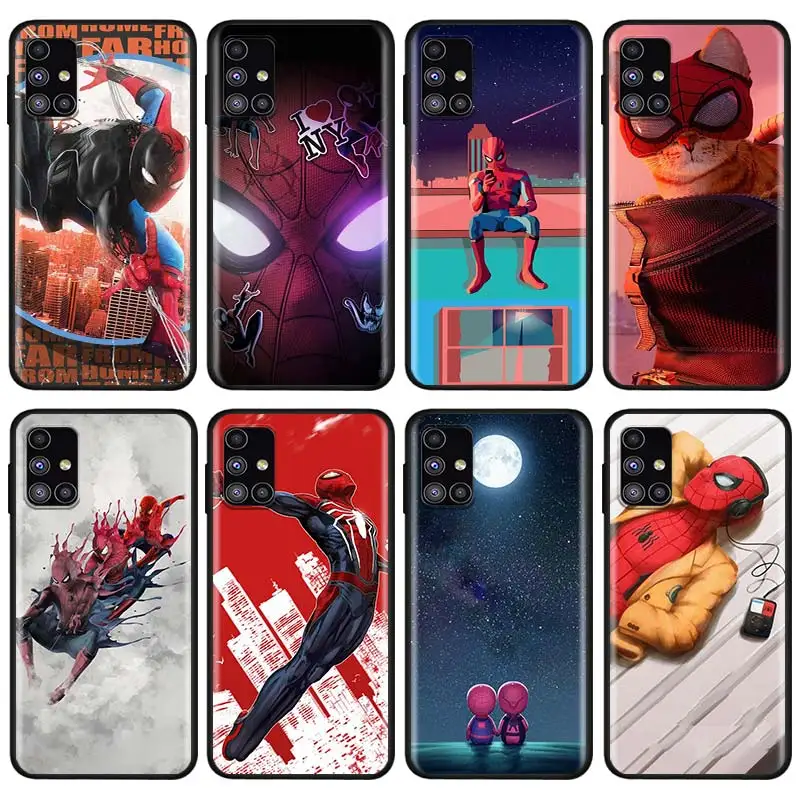 

Marvel Spider-Man For Samsung Note 20 10 8 9 M02 M31 S M60S M40 M30 M21 M20 M10S F62 M01 Ultra Pro Plus Phone Case