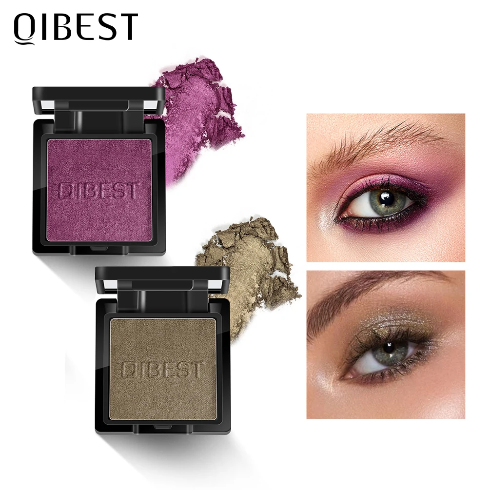 

QIBEST 24 Colors Makeup Eyeshadow Pallete Matte High Pigment Single Eye Shadow Palette Make up Long-lasting Cosmetic Pink TSLM1