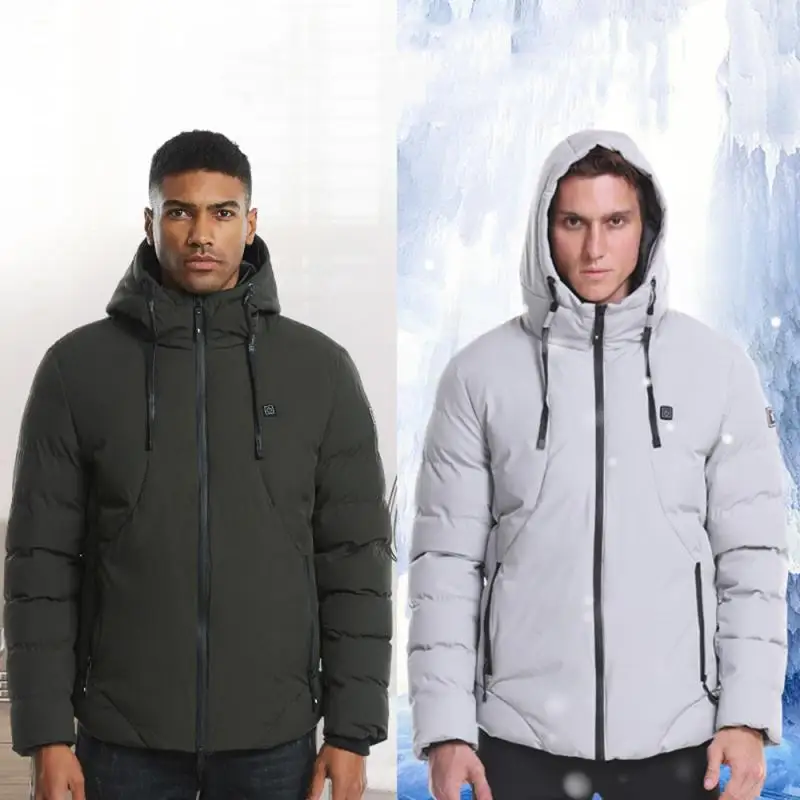 Новинка 2019 жилет с подогревом пальто куртка длинным рукавом и капюшоном